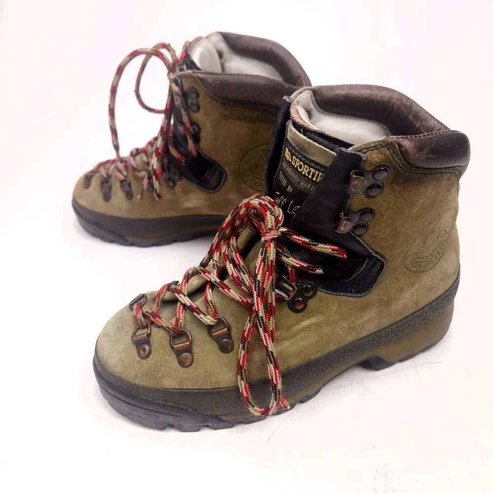 La Sportiva Jeff Lowe Italy Mountaineer Leather Hiking Boots Size 38 US Men's 6